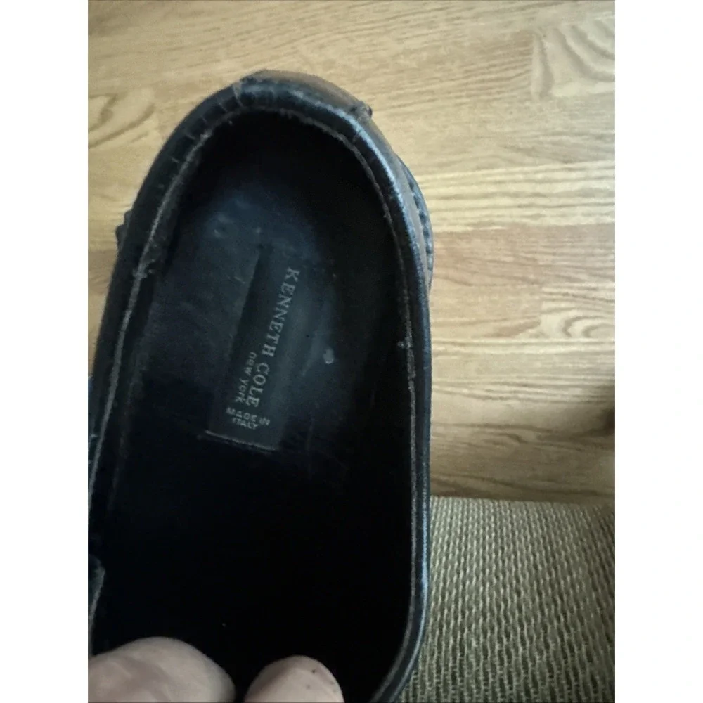 Kenneth Cole Dress Shoe Men's Size 8 Loafers‎ Side Buckle Made In Italy